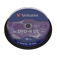 DVD+R DL 8.5GB 8x Verbatim (Pack 10)